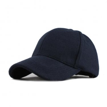 Unisex New Solid Men\'S Fedoras Cotton Baseball Cap Winter Cap Warm Bone Snapback Hat Gorras Fitted 