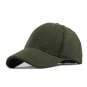 Unisex New Solid Men\'S Fedoras Cotton Baseball Cap Winter Cap Warm Bone Snapback Hat Gorras Fitted