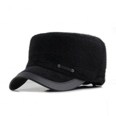 New Winter Baseball Cap with Ear Flaps Men\'s Cotton Winter Keep Warm Dad Hats Bone Snapback Caps Dr