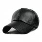 Cool!new fashion PU black Baseball Cap women Hats For men fall Leather cap Trucker cap casquette sna