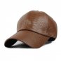 Cool!new fashion PU black Baseball Cap women Hats For men fall Leather cap Trucker cap casquette sna