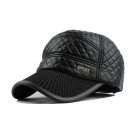 Wholesale Fashion High Quality Faux Leather Cap Fall Warm Winter Ear Flaps Hat Snapback PU Baseball 