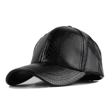 High Quality Faux Leather Cap Winter hat Snapback PU Leather Baseball Cap Men Fitted Hat For Men Wom