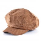 Solid Corduroy Newsboy Caps Men Casual Cotton Octagonal Hat For Women Autumn And Winter Berets Girls
