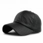 Hot PU Black Baseball Cap Women Fall Leather Cap Trucker Cap Fitted Snapback Hats For Men Winter Hat