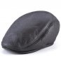 Autumn Winter Faux Leather Beret Hats For Women Double Layer Thick Unisex Flat Visor Caps Men Casual