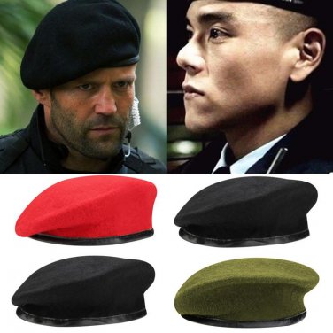 Wool Knitted Mens Beret Caps 2017 Winter Boys Flat Cap Adjustable Warm Hat Hip Hop Newsboy Cap Autum