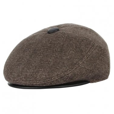 3 Colors Vintage Warm Woolen Men Beret Hat Winter Earflaps Flat Caps Ear Protect Male Berets Boina N