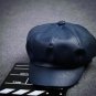 2016 Fashion Cool PU Beret Hat for Men and Women Gorras Planas Vintage Leather Boinas Cap Winter out