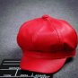 2016 Fashion Cool PU Beret Hat for Men and Women Gorras Planas Vintage Leather Boinas Cap Winter out