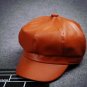 2016 Fashion Cool PU Beret Hat for Men and Women Gorras Planas Vintage Leather Boinas Cap Winter out