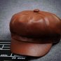 2016 Fashion Cool PU Beret Hat for Men and Women Gorras Planas Vintage Leather Boinas Cap Winter out
