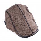 2017 New Men Winter Knitted Wool Thick Warmer Visors Hat Vintage Berets Hats England Style Peaked Ha