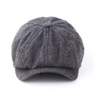 Fashion Gentleman Octagonal Cap Newsboy Beret Hat Autumn And Winter For Men\'s Jason Statham Male Mo