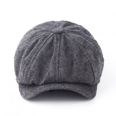 Fashion Gentleman Octagonal Cap Newsboy Beret Hat Autumn And Winter For Men\'s Jason Statham Male Mo