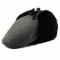 Winter Style Warm Thicken Cap  Ear Protection Flat Beret Hat for Men Solid New Design Lace-up Hats B