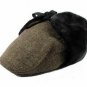 Winter Style Warm Thicken Cap  Ear Protection Flat Beret Hat for Men Solid New Design Lace-up Hats B