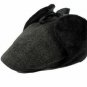 Winter Style Warm Thicken Cap  Ear Protection Flat Beret Hat for Men Solid New Design Lace-up Hats B
