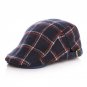 fall winter big plaid children felt Beret unisex bonnet hat baby fashion warm caps boy girl cap kids