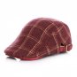 fall winter big plaid children felt Beret unisex bonnet hat baby fashion warm caps boy girl cap kids