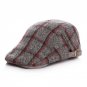 fall winter big plaid children felt Beret unisex bonnet hat baby fashion warm caps boy girl cap kids