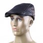 Men PU Leather Bandage Berets Hats Winter Visors Cap Peaked Hat