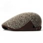 HT1328 New Autumn Winter Men Cap Beret Hats British Style Cabbie Gastby Ivy Flat Caps Fashion Patchw