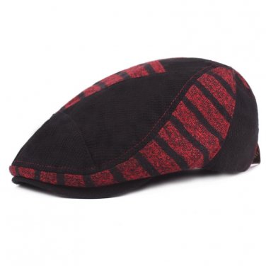 Adjustable Beret Caps Autumn Winter Hats Outdoor Sun Breathable Bone Brim Hat For Women Men Herringb