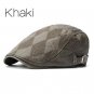 2016 New Autumn Winter Beret Caps Unisex Mens Hats Cotton Striped Beret Hat British Retro Men Women 