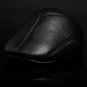 New Design Men\'s 100% Genuine Leather cap brand Beret Cabbie Hat winter warm hats with ears Best gi