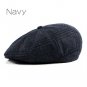 Fashion Octagonal Cap Newsboy Beret Hats Autumn And Winter Berets For Men Grey Black Color Handsome