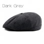 Fashion Octagonal Cap Newsboy Beret Hats Autumn And Winter Berets For Men Grey Black Color Handsome