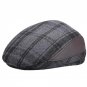Old Men Ear Cap New Autumn Winter grid Beret Hat Thicken Cap Snapback Solid Stripe Foldable Hats cas