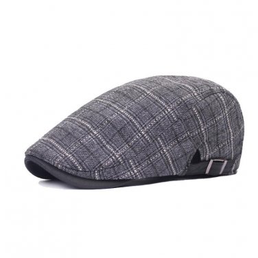 2016 Classic Plaid Cap for Women Men Winter Outdoor Soprt Beret Hat Casual Headwear Adjustable Boina