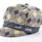Unisex Children cap baby boy hats winter girls Lattice pattern soft-brimmed hat boys Woolen fabric k