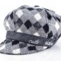 Unisex Children cap baby boy hats winter girls Lattice pattern soft-brimmed hat boys Woolen fabric k