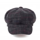 2017 Fashion Octagonal Cap Newsboy Beret Hat Autumn Winter Hats For Men\'s Coffee Color Unisex Cool 