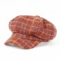 2017 Fashion Octagonal Cap Newsboy Beret Hat Autumn Winter Hats For Men\'s Coffee Color Unisex Cool 