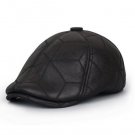 2018 high quality  men\'s berets hats  winter casual warm leather elderly ear protection winter cott