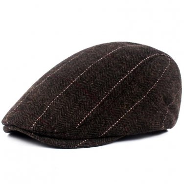2017 Spring Autumn Winter Berets England Style Beret Hats for Men or Women Visor Cap Cotton Striped 