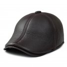 2016 New PU Beret Hats Men Winter Flat Caps Men earmuff hat fashion warm Casquette Gorras Berets for