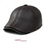 2016 New PU Beret Hats Men Winter Flat Caps Men earmuff hat fashion warm Casquette Gorras Berets for