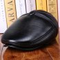 Winter Black Women Men Berets Hats Sheepskin Genuine Leather Hats Thicker Warm Caps for Old Man