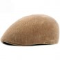 HT1354 Fall Winter Men Women Cap Hat Solid Black Grey Knitted Female Berets Western Style Octagonal 