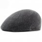 HT1354 Fall Winter Men Women Cap Hat Solid Black Grey Knitted Female Berets Western Style Octagonal 