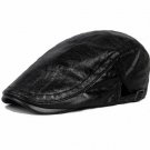 6 EXTRA LARGE Leather Cap Beret Forward Cap Autumn and Winter Days in the Elderly Male Ms. warm Leat