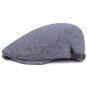 Fasbys Autumn Winter Adjustable Warm Striped Beret Caps for Men Women Bone Brim Hats Herringbone Oct