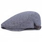 Fasbys Autumn Winter Adjustable Warm Striped Beret Caps for Men Women Bone Brim Hats Herringbone Oct