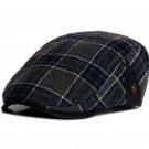 New Winter Fall Thicken warm Men Women Berets Casual British felt Plaid female Beret all matched bon