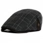 New Winter Fall Thicken warm Men Women Berets Casual British felt Plaid female Beret all matched bon